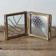 Antique Brass Tiny Hinged Frame