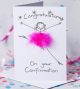 Handmade Personalised Confirmation Card