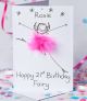 Handmade Personalised Happy Birthday Fairy Card