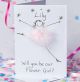 Handmade Personalised Will You Be My Flower Girl Card