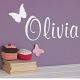Personalised Name Butterfly Wall Sticker