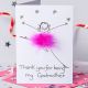 Handmade Personalised Thank You For Being My Godmother Card