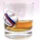 Personalised English Rugby Ball Whisky Glass
