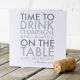 Personalised Time To Drink Champagne Or Gin Card