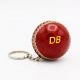 Personalised Vintage Miniature Cricket Ball Keyring