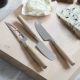 Set Of Three Oak Cheese Knives