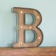 Wooden Alphabet Letter LED Light
