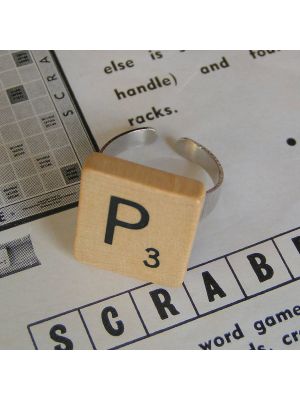 Personalised Handmade Vintage Scrabble Ring