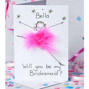 Handmade Personalised Will You Be My Bridesmaid Card
